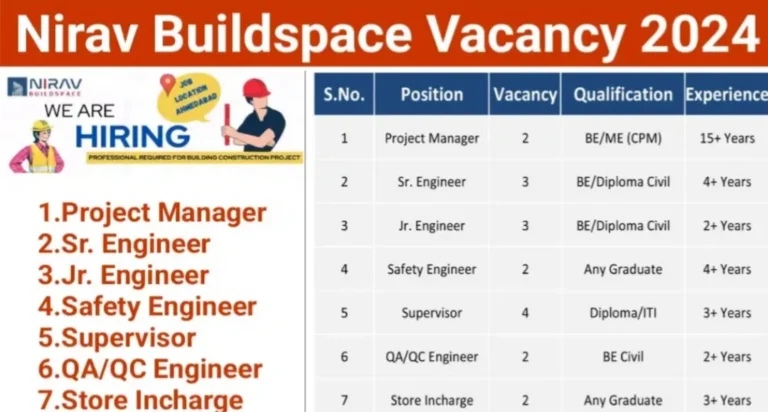 Civil Engineering Positions at Nirav Buildspace