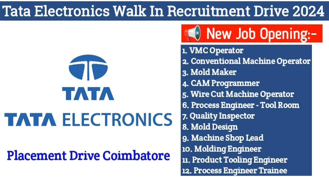 Tata Electronics New Job 2024