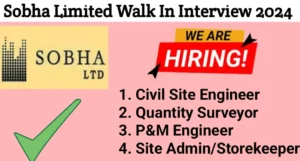 Sobha Limited Careers 2024