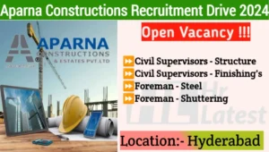 Recruitment For Civil Supervisors and Foremen