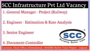 SSC Infrastructure Pvt Ltd Hiring 2024