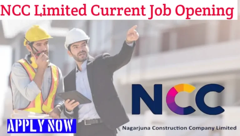 NCC Limited Current Job Opening 2024