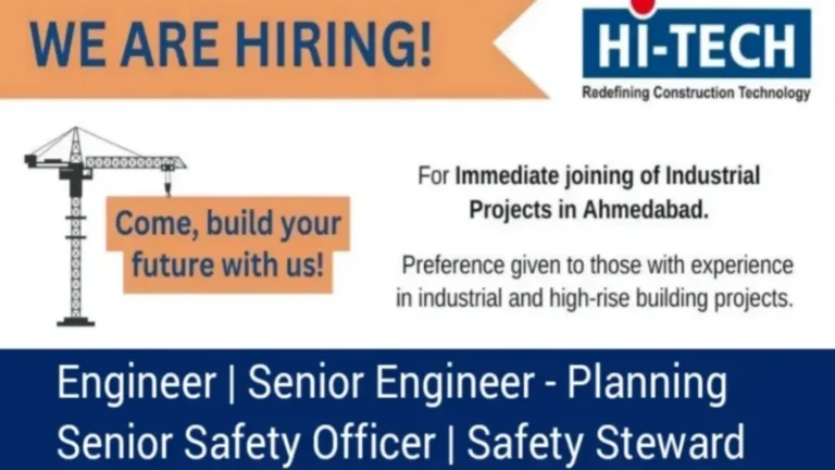 HiTech Project Pvt Ltd Vacancy 2024