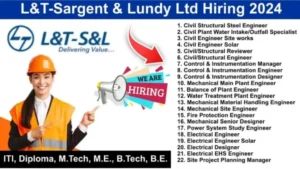 L&T- Sargent & Lundy Ltd Vacancy 2024