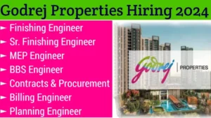 Godrej Properties Vacancy 2024