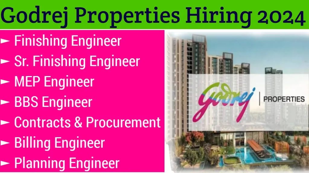 Godrej Properties Vacancy 2024