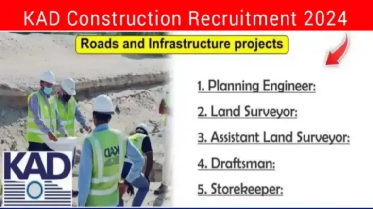 KAD Construction Jobs Opening