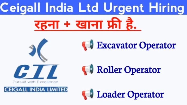 Ceigall India Ltd Urgent Hiring 2024