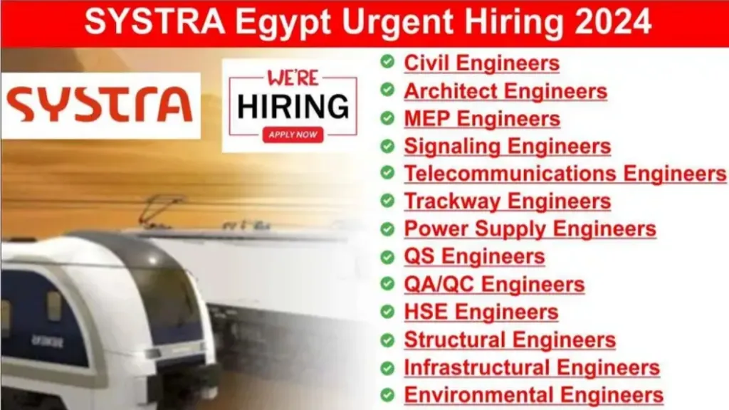 SYSTRA Egypt Urgent Hiring 2024