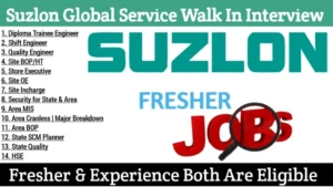 Suzlon Global Services Ltd. Walk-In Interview