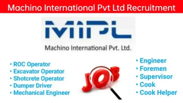 Machino International Pvt. Ltd Hiring 2024