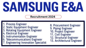 SAMSUNG E&A Recruitment 2024