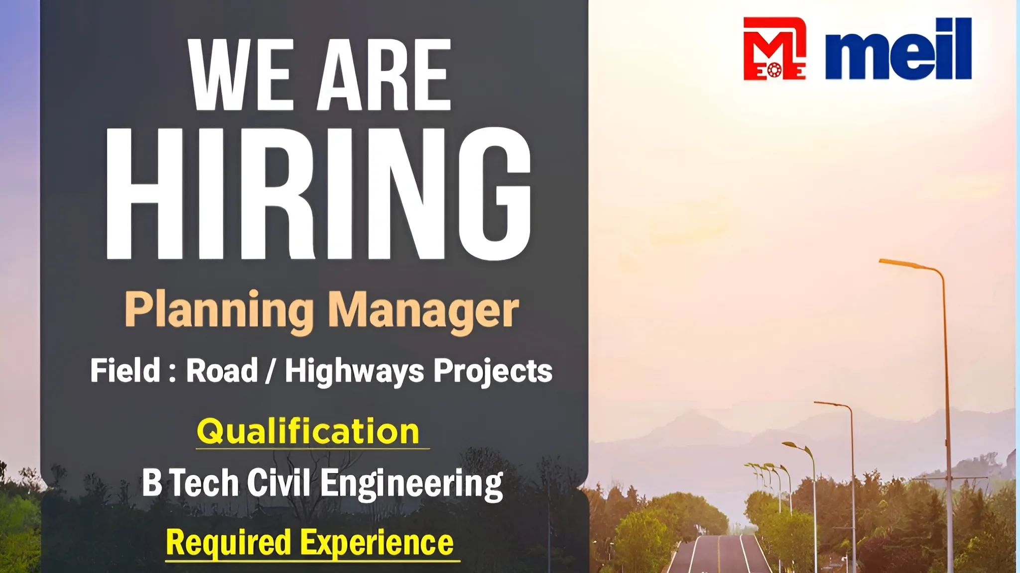 Exciting Career Opportunity at MEIL