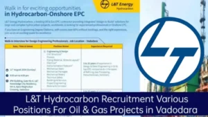 L&T Energy Hydrocarbon Walk-In Interview 2024