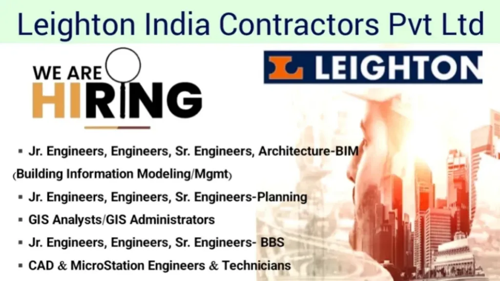 Leighton India Contractors Walk-In Interview 2024