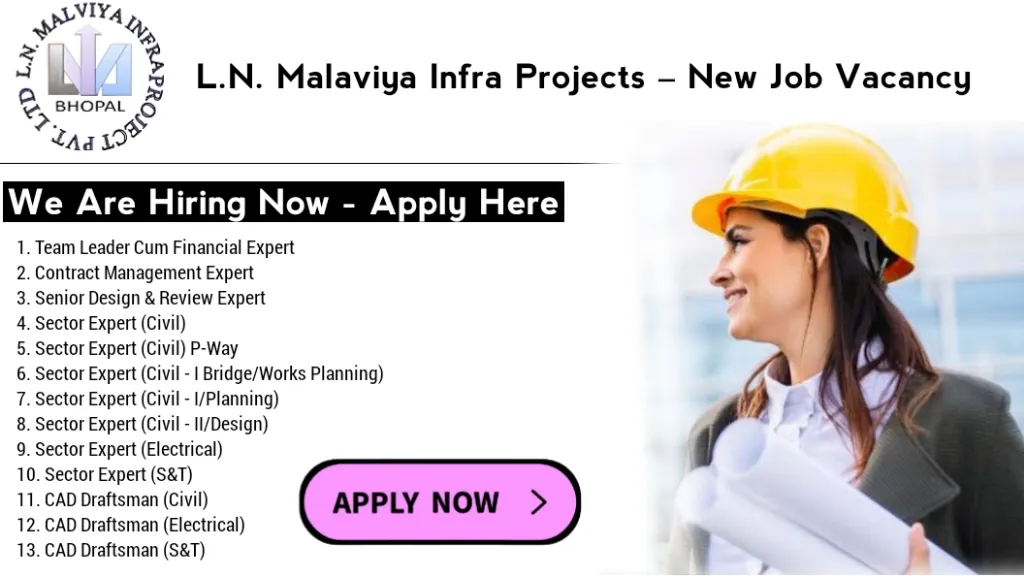 L.N. Malaviya Infra Projects - New Job Vacancy