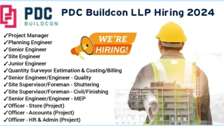 Exciting Career Opportunities at PDC Buildcon