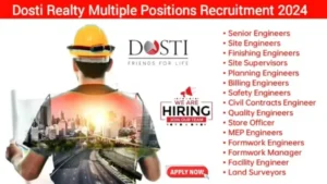 Dosti Realty Hiring 2024