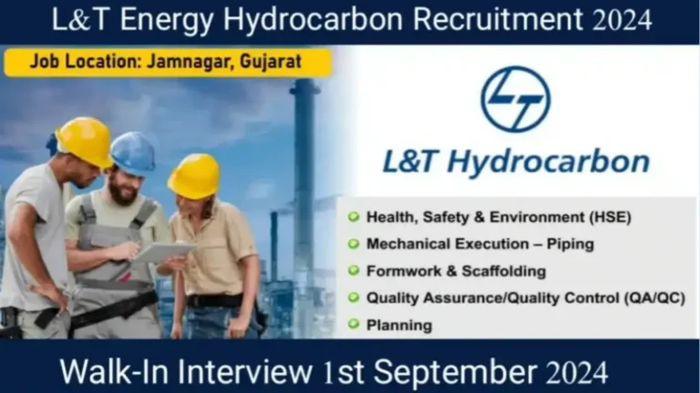 L&T Energy Hydrocarbon Invites Experienced Professionals