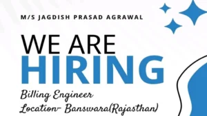 M/s Jagdish Prasad Agarwal is Hiring