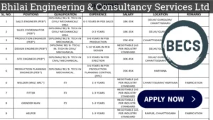 Bhilai Engineering & Consultancy Services Ltd Job Vacancies