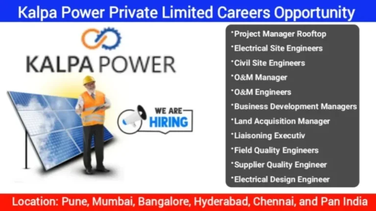 Kalpa Power Private Limited Recruitment 2024