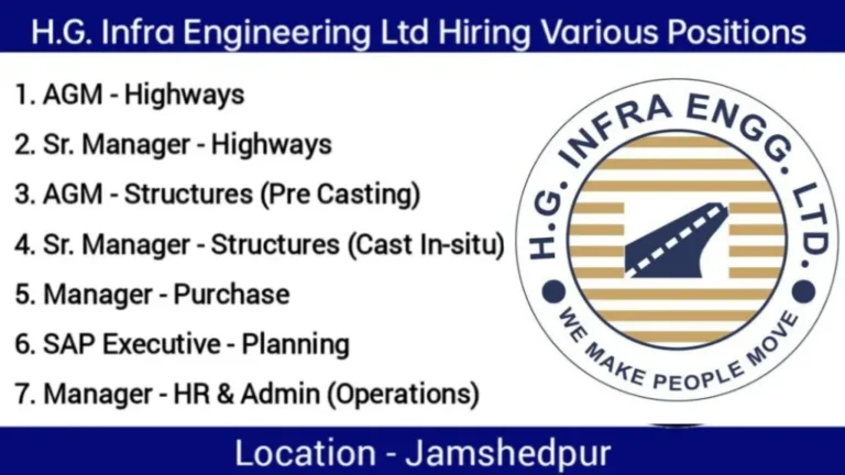 HG Infra Engineering Ltd Hiring