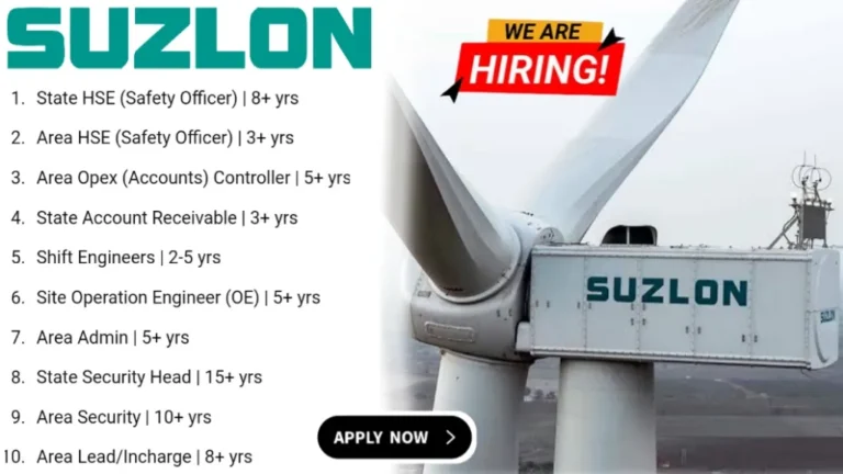 Suzlon Energy Limited Hiring