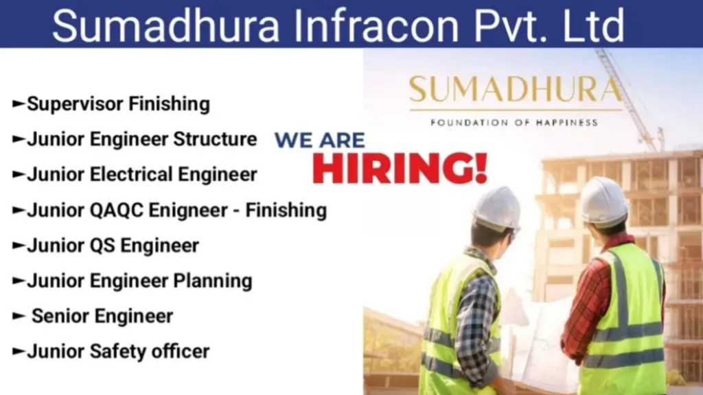 Sumadhura Infracon Pvt Ltd Hiring