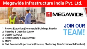 Megawide Infrastructure India Pvt Ltd Hiring