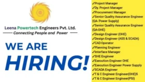 Leena Powertech Engineers Pvt Ltd Hiring