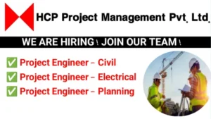 HCP Project Management Pvt Ltd Hiring