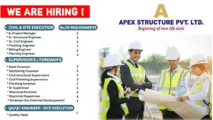 Apex Structure Pvt Ltd Hiring