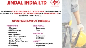 Exciting Job Opportunities at Jindal India Ltd