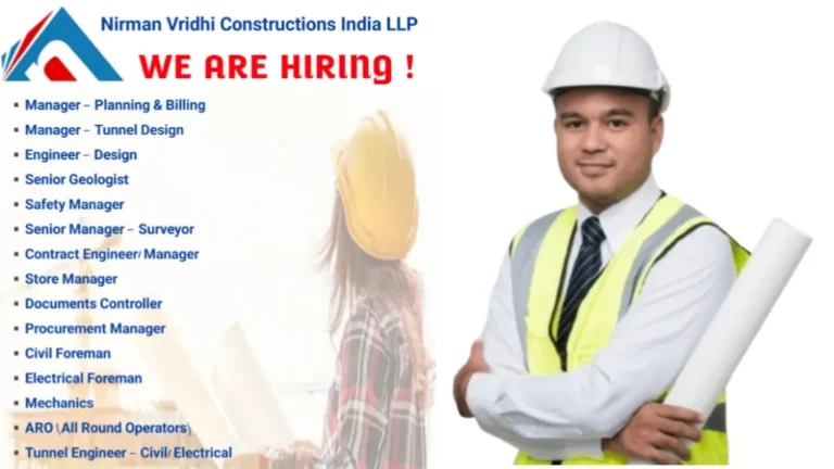 Nirman Vridhi Constructions India LLP Vacancy