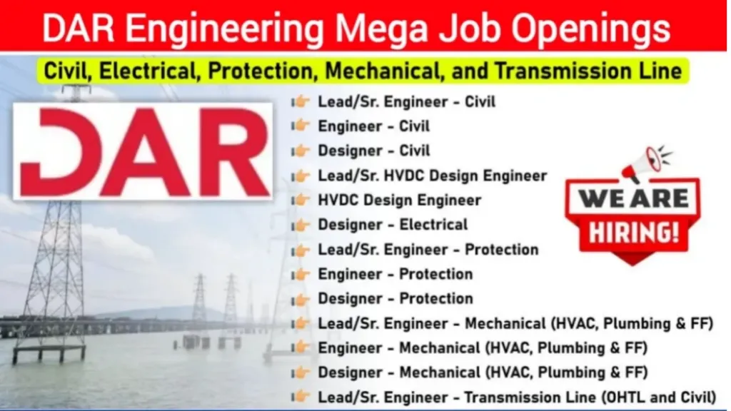 DAR Engineering Job Vacancy