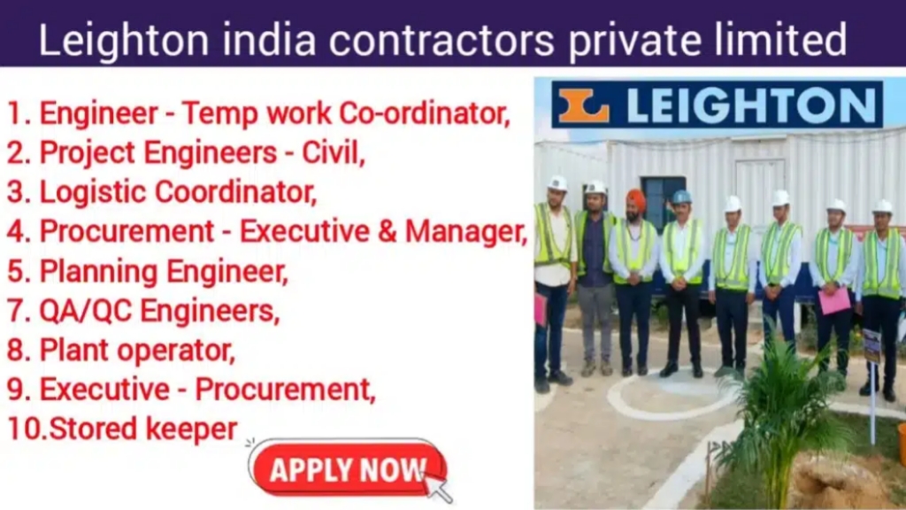 Leighton India Contractors Pvt Ltd Hiring