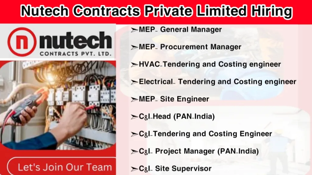 Nutech Contracts Private Limited Hiring