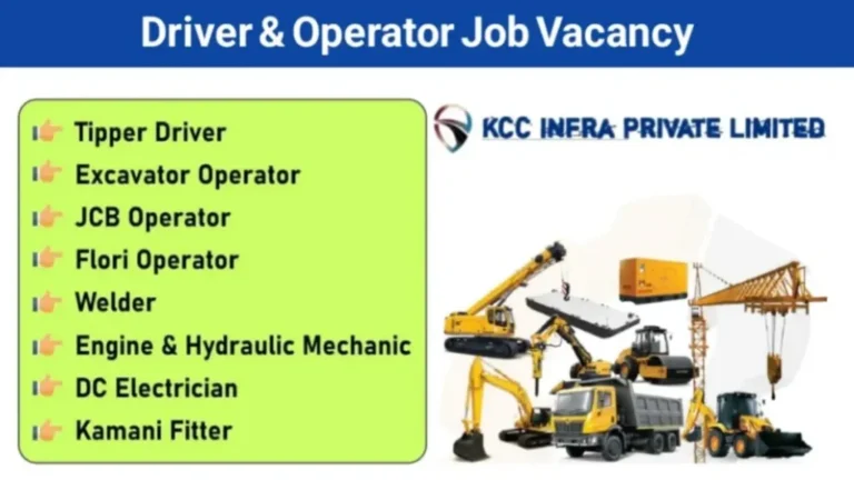 KCC Infra Pvt Ltd Job Openings