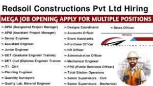 Redsoil Constructions Hiring