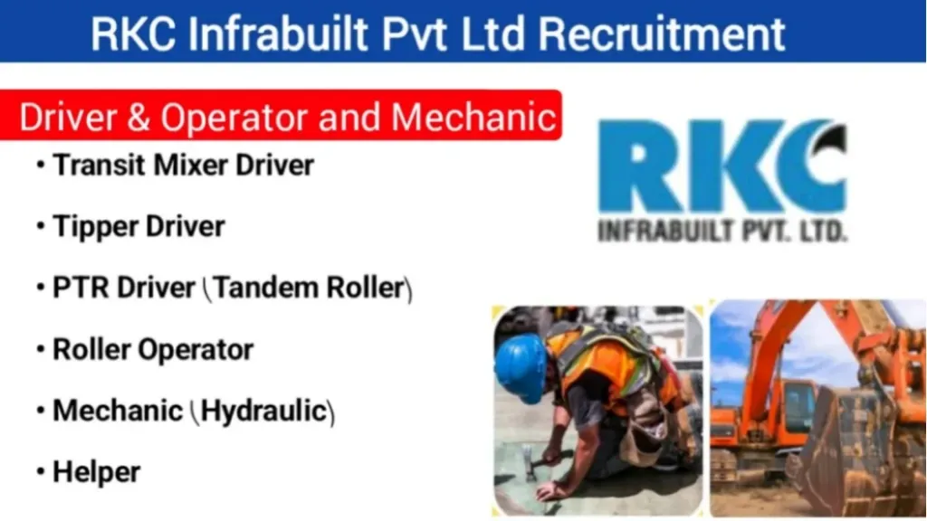 RKC Infrabuilt Pvt Ltd Hiring