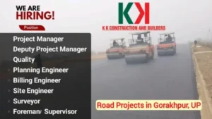 KK Construction and Builders Vacancy