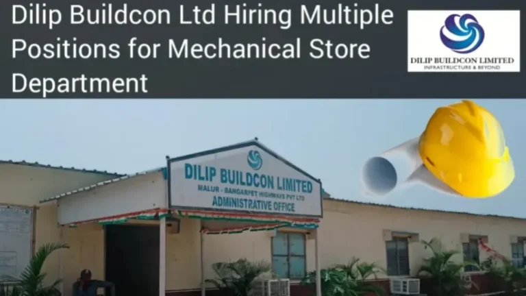 Dilip Buildcon Limited Hiring