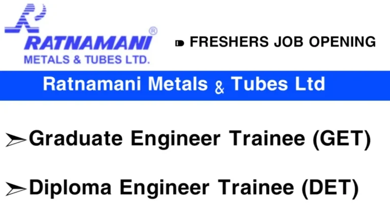 Ratnamani Metals & Tubes Ltd Hiring