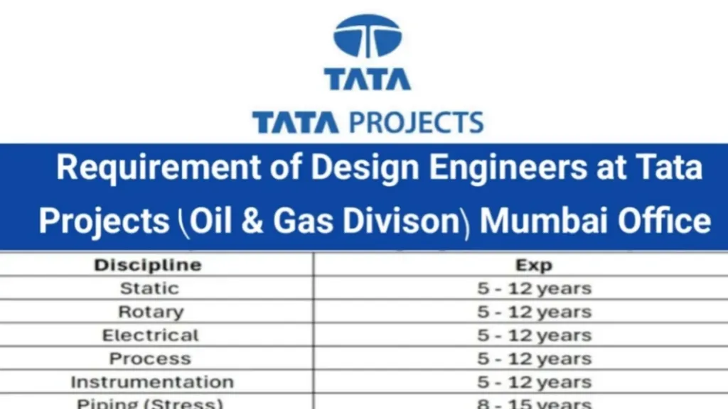 Tata Projects Ltd Hiring