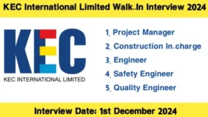 KEC International Ltd Hiring