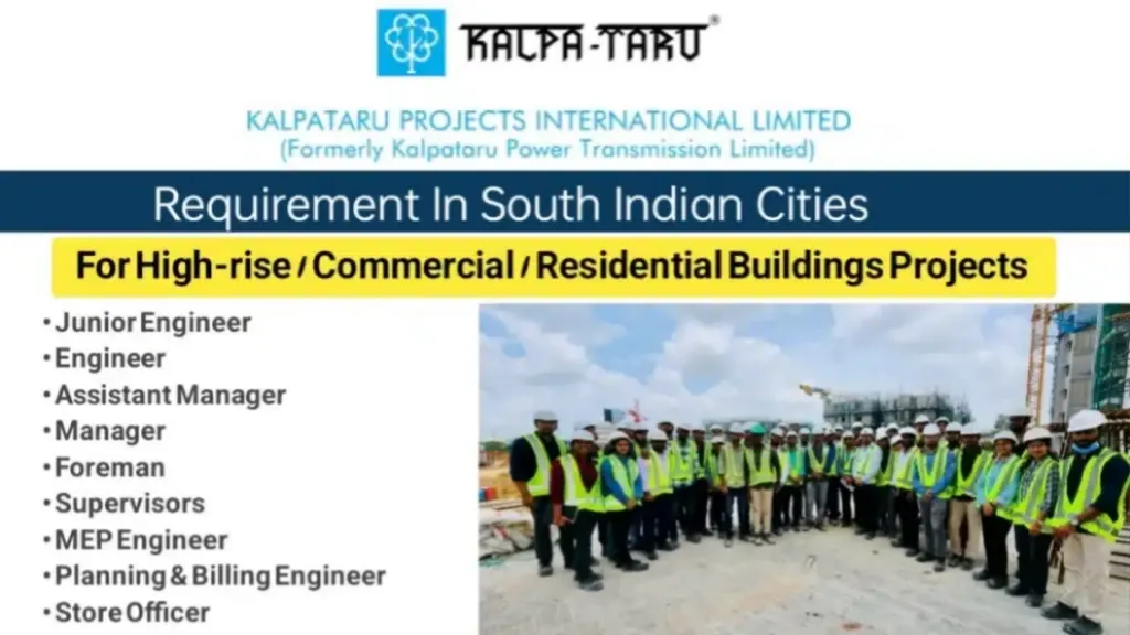 Kalpataru Projects International Hiring