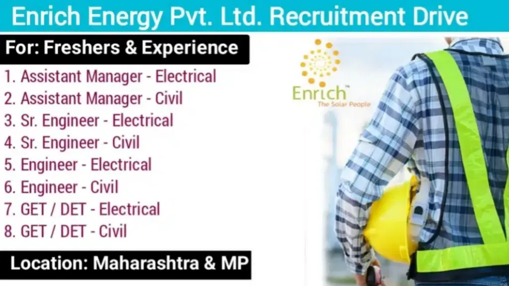 Enrich Energy Pvt Ltd Vacancy