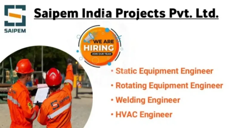 Saipem India Recruitment 2024