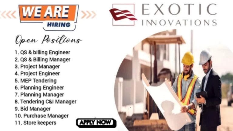 Exotic Innovations Job Openings